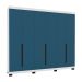 Guarda-Roupa Casal Madrid 6 Portas 4 Gavetas Branco e Azul