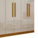 Guarda-Roupa Casal Malibu 6 PT Imbuia e Off White