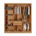 Guarda-Roupa Casal Malibu 6 Portas Imbuia e Off White