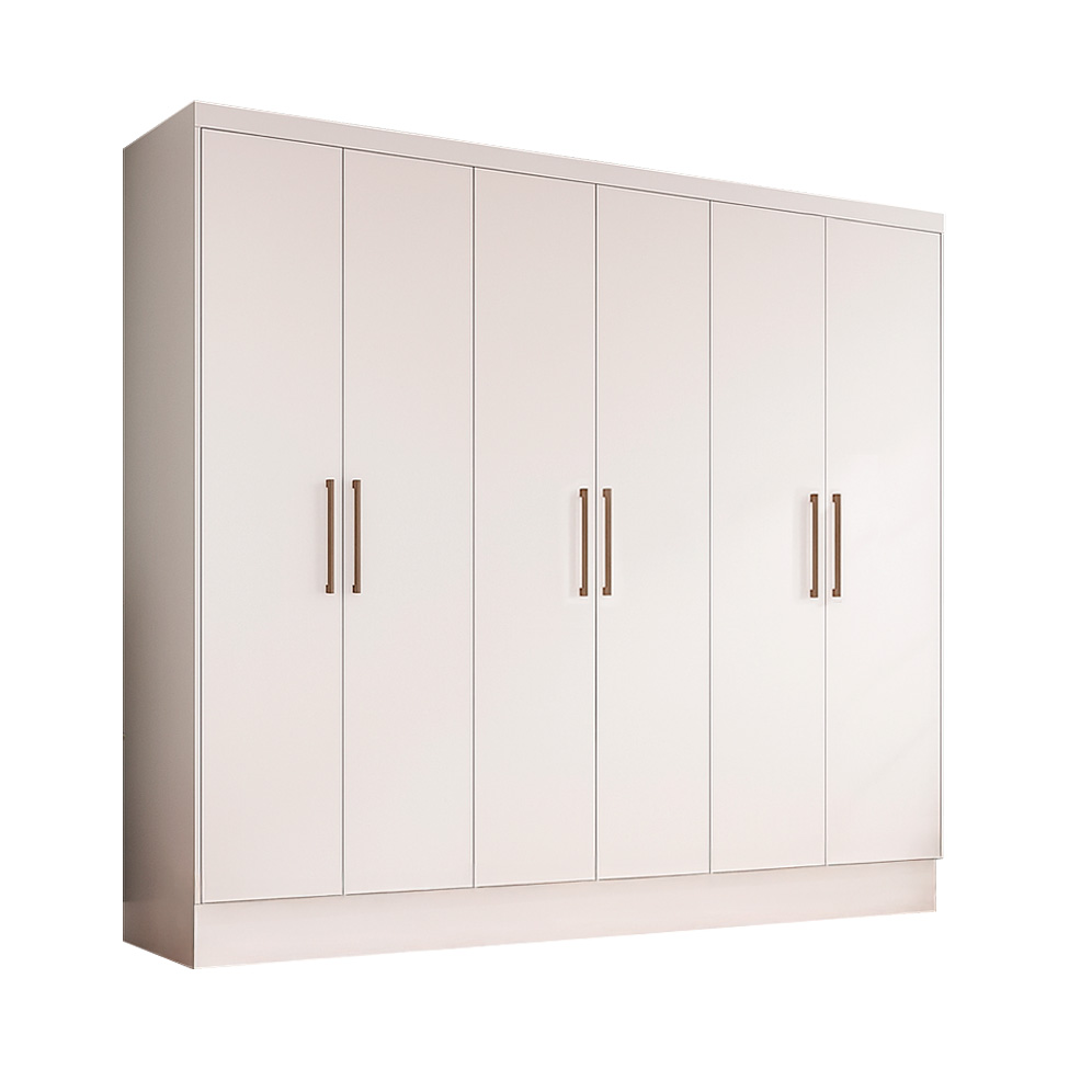 Guarda-Roupa Casal Marine 6 Portas 2 Gavetas Branco
