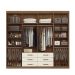 Guarda-Roupa Casal Master 8 Portas 6 Gavetas Jatobá e Areia