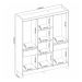 Guarda-Roupa Casal Mauá 6 Portas 2 Gavetas Amêndola e Off  White