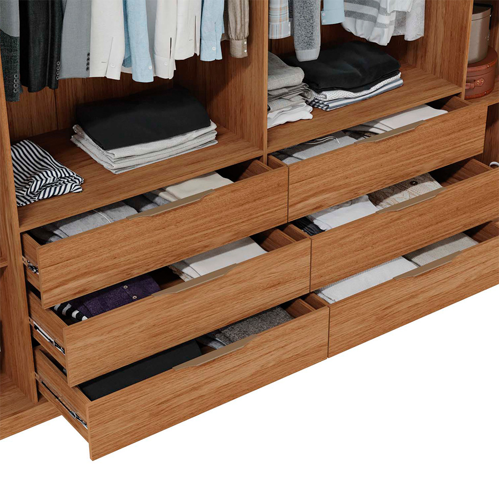 Guarda-Roupa Casal Maximus 6 Portas 6 Gavetas Buriti