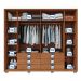 Guarda-Roupa Casal Maximus 6 Portas 6 Gavetas Buriti