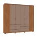 Guarda-Roupa Casal Maximus 6 Portas 6 Gavetas Buriti e Fendi