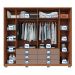 Guarda-Roupa Casal Maximus 6 Portas 6 Gavetas Buriti e Fendi