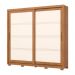 Guarda-Roupa Casal Medelín 2 Portas 4 Gavetas Nature e Off White