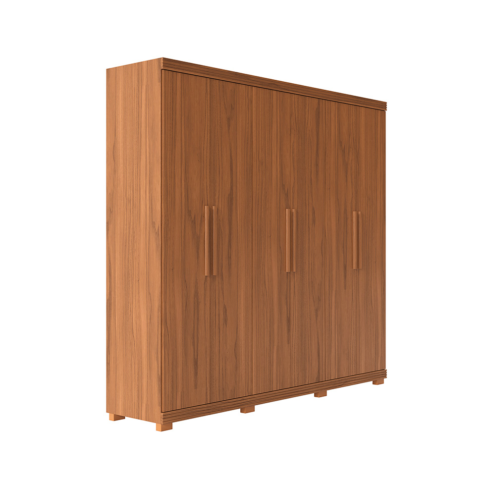Guarda-Roupa Casal Memphis 6 Portas 3 Gavetas Canela