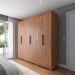 Guarda-Roupa Casal Memphis 6 Portas 3 Gavetas Canela