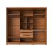 Guarda-Roupa Casal Memphis 6 Portas 3 Gavetas Canela