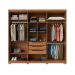 Guarda-Roupa Casal Memphis 6 Portas 3 Gavetas Off White e Canela