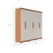 Guarda-Roupa Casal Memphis 6 Portas 3 Gavetas Off White e Canela