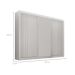Guarda-Roupa Casal Milano 3 Portas 4 Gavetas Branco