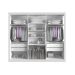 Guarda-Roupa Casal Milano 3 Portas 4 Gavetas Branco
