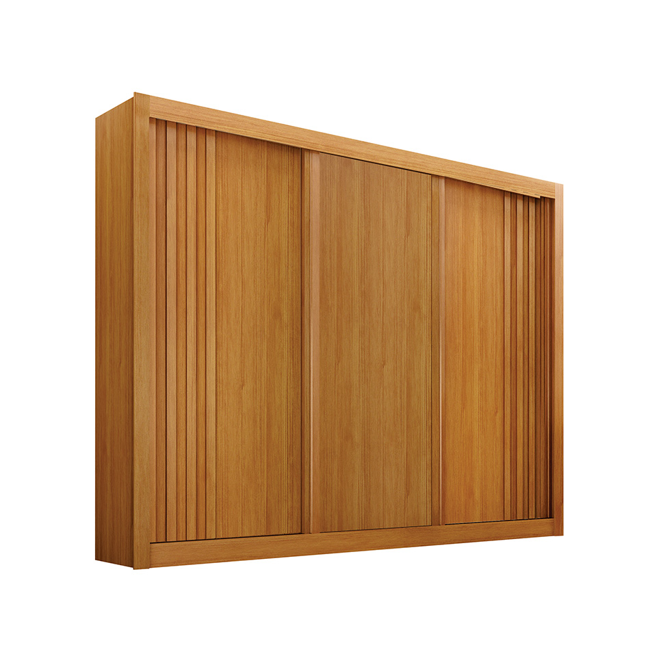 Guarda-Roupa Casal Milano 3 Portas 4 Gavetas Cinamomo