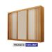 Guarda-Roupa Casal Milano 3 Portas 4 Gavetas Cinamomo e Off White