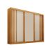 Guarda-Roupa Casal Milano 3 Portas 4 Gavetas Cinamomo e Off White