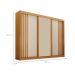 Guarda-Roupa Casal Milano 3 Portas 4 Gavetas Cinamomo e Off White