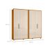 Guarda-Roupa Casal Miro 6 Portas 4 Gavetas Cinamomo e Off White