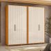 Guarda-Roupa Casal Miro 6 Portas 4 Gavetas Cinamomo e Off White