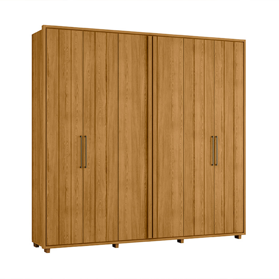 Guarda-Roupa Casal Miro 6 Portas 4 Gavetas Cumaru
