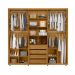 Guarda-Roupa Casal Miro 6 Portas 4 Gavetas Cumaru