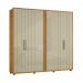 Guarda-Roupa Casal Miro 6 Portas 4 Gavetas Cumaru e Opala