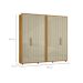 Guarda-Roupa Casal Miro 6 Portas 4 Gavetas Cumaru e Opala
