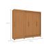 Guarda-Roupa Casal Molina com Pés 5 Portas 4 Gavetas Canela