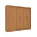 Guarda-Roupa Casal Molina sem Pés 5 Portas 4 Gavetas Canela