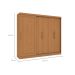 Guarda-Roupa Casal Molina sem Pés 5 Portas 4 Gavetas Canela