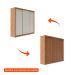 Guarda-Roupa Casal Montclair Flex 3 Portas 6 Gavetas Off White e Canela