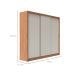 Guarda-Roupa Casal Montclair Flex 3 Portas 6 Gavetas Off White e Canela
