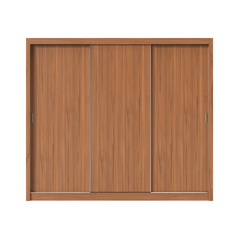 Guarda-Roupa Casal Montclair Flex 3 Portas 6 Gavetas Off White e Canela