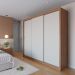 Guarda-Roupa Casal Montclair Flex 3 Portas 6 Gavetas Off White e Canela