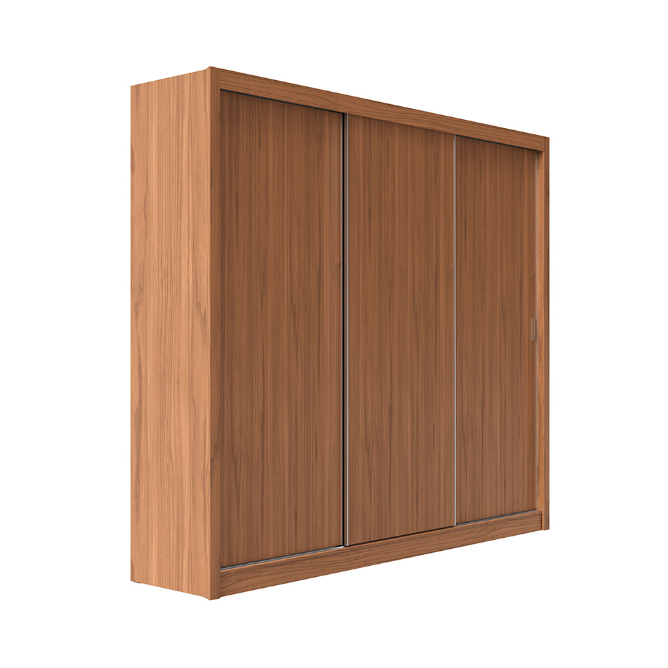 Guarda-Roupa Casal Montclair Flex 3 Portas 6 Gavetas Off White e Canela