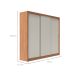 Guarda-Roupa Casal Montclair Flex 3 Portas 8 Gavetas Off White e Canela