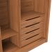 Guarda-Roupa Casal Montclair Flex 3 Portas 8 Gavetas Off White e Canela