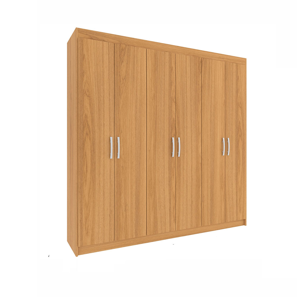 Guarda-Roupa Casal Montreal 6 Portas 2 Gavetas Cinamomo