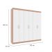 Guarda-Roupa Casal Montreal 6 Portas 2 Gavetas Demolição e Branco