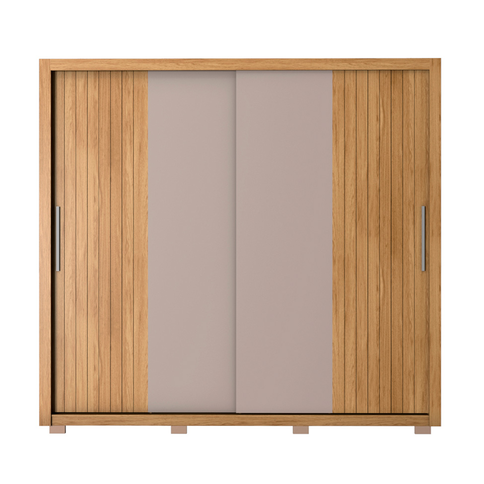 Guarda-Roupa Casal Moviment 2 Portas 4 Gavetas Buriti e Fendi