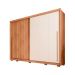 Guarda-Roupa Casal Moviment Ripado Flex 2 Portas 6 Gavetas Freijó e Off White