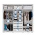 Guarda-Roupa Casal Mozart 6 Portas 4 Gavetas Branco