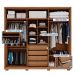Guarda-Roupa Casal Mozart 6 Portas 4 Gavetas Buriti e Fendi