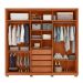 Guarda-Roupa Casal Mozart 6 Portas 4 Gavetas Freijó e Off White