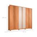 Guarda-Roupa Casal Mozart 6 Portas 4 Gavetas Freijó e Off White