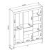 Guarda-Roupa Casal Munique 8 Portas 2 Gavetas Amêndola e Off White