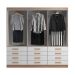 Guarda-Roupa Casal New Monaco 6 Portas 12 Gavetas Branco e Demolição