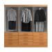 Guarda-Roupa Casal New Monaco 6 Portas 12 Gavetas Cinamomo