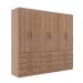 Guarda-Roupa Casal New Monaco 6 Portas 12 Gavetas Demolição